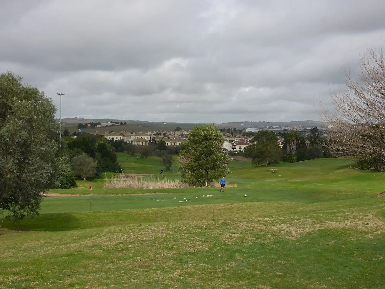 Vista de la cancha de footgolf